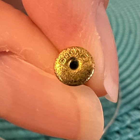 Monet Gold-Tone J-Hoop Pierced Earrings - vintage - Picture 5 of 5